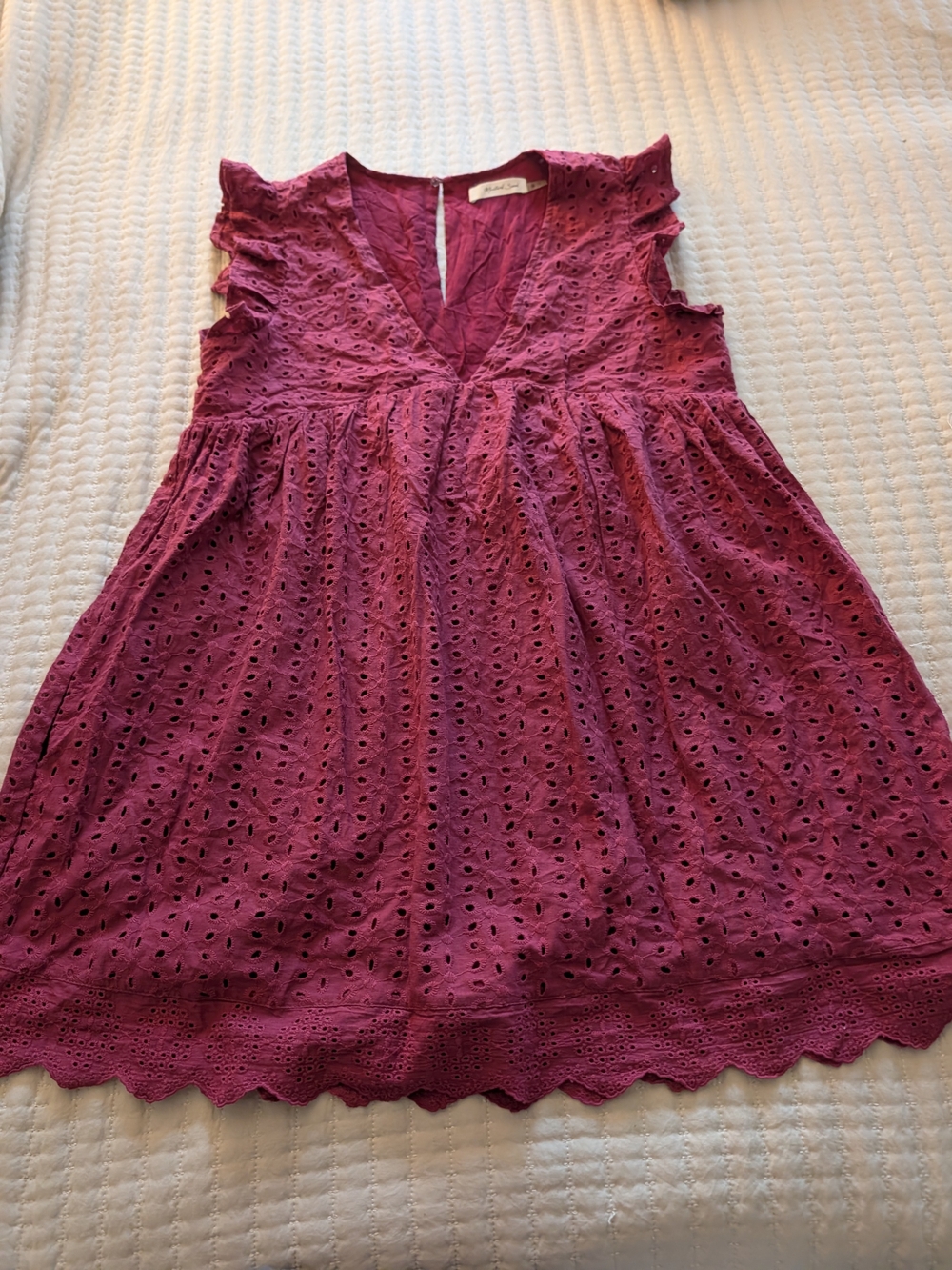 Mustard Seed You Found My Heart Eyelet Lace Dress Romper